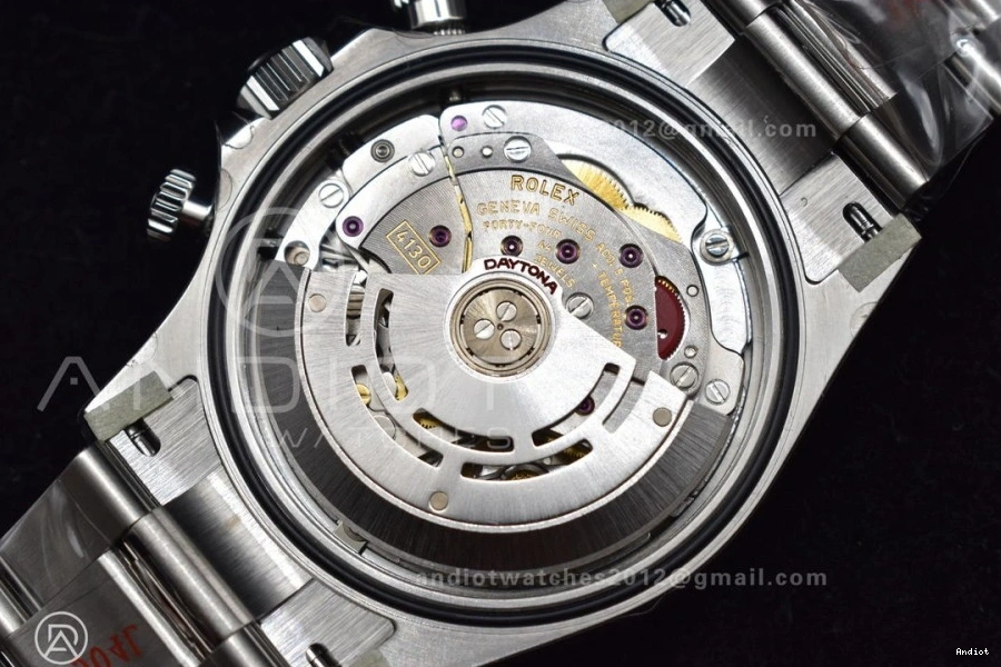And 904L SS 4130 Daytona 116500 Clean Case White Bracelet Dial V3 0524